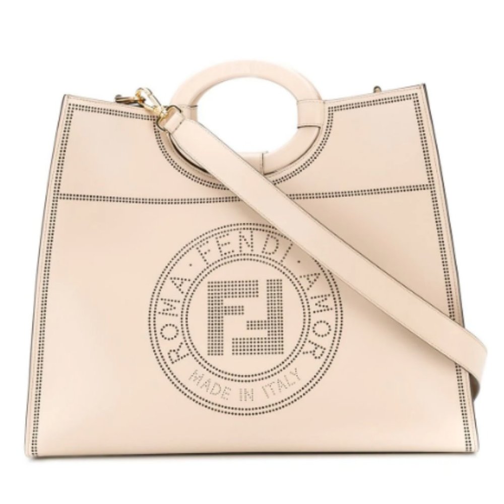 Fendi Runway Perforated tote